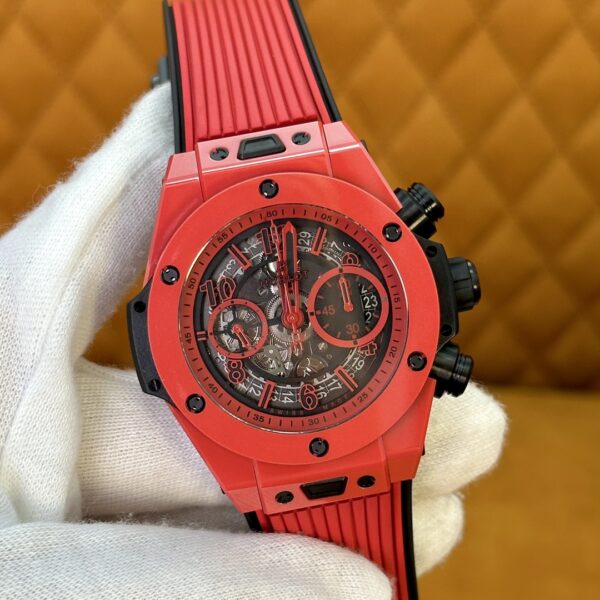 5 Hublot Big Bang Unico Red Ceramic Ref. 60HF00 (Red Ceramic)