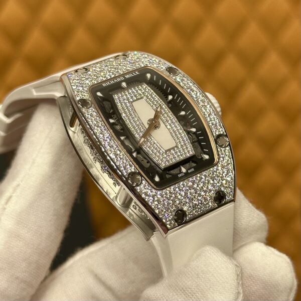 5 Richard Mille RM07-01 (Snowflake Diamond White Ceramic, Mother of Pearl Dial)
