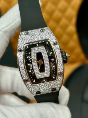 Richard Mille RM07-01 (Snowflake Diamond Black Ceramic, Black Lip)