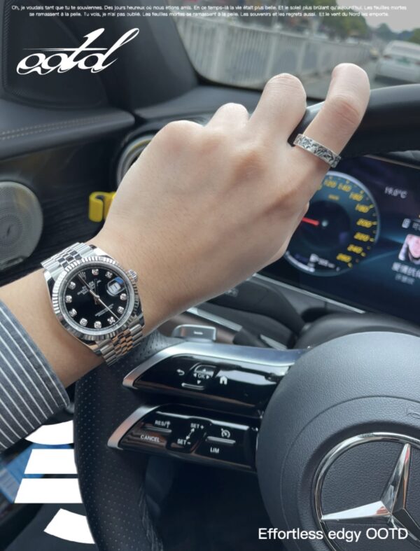 Rolex Datejust m126234-0027 (Glossy Black Diamond Dial)