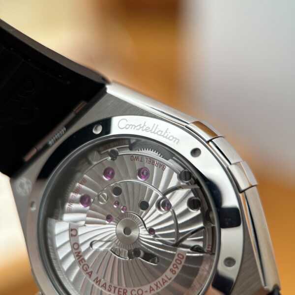 5 Omega Constellation 131.33.41.21.01.001 (Black Polished Ceramic Bezel, Stainless Steel, Hybrid Strap)