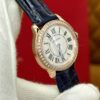 Cartier London WJRN0009 (Stainless Steel, Blue Sapphire, Silver Dial, Navy Blue Alligator Leather Strap)