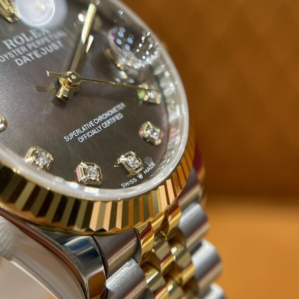 Rolex Datejust m278273-0024 (Black Mother of Pearl Dial with Diamond Markers)