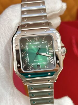 Cartier Santos Series Ref. WSSA0062 (Gradient Green Dial, Stainless Steel)