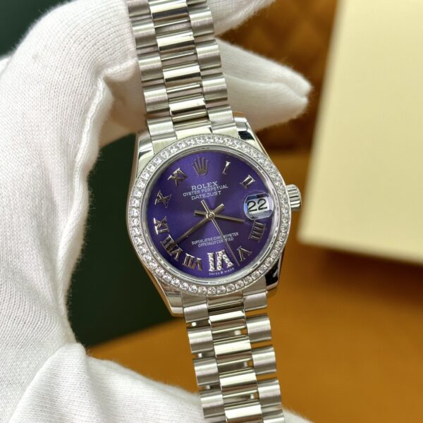 Rolex Datejust m278289rbr-0019 (Aubergine Dial, Diamond Bezel)