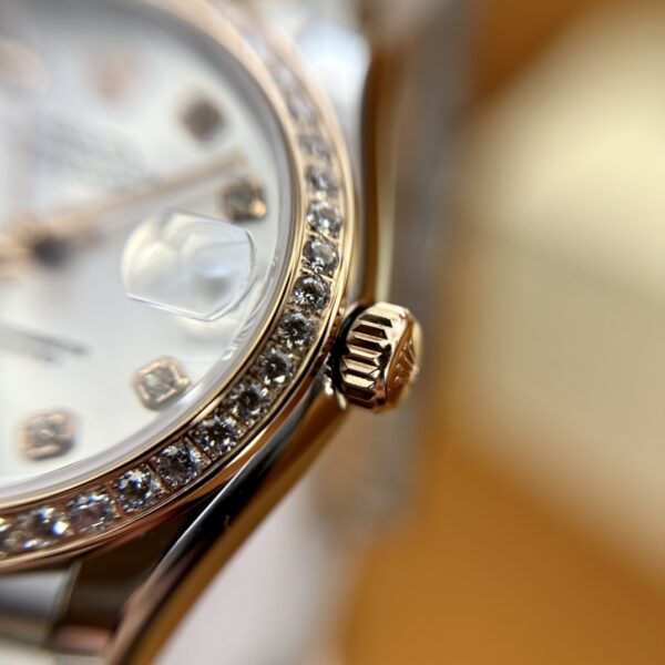 5 Rolex Datejust m278381rbr-0016 (Silver Dial, Diamond Markers)