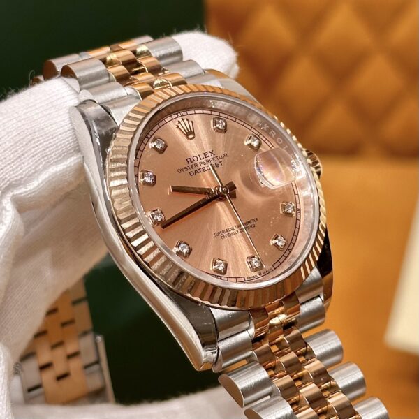 Rolex Datejust Series (Rose Gold Dial with Diamond Markers)