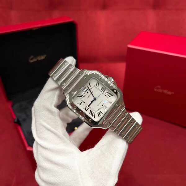 Cartier Santos Series WSSA0018 (Silver, Stainless Steel)