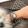 Bvlgari Serpenti Series 101828 SP35C6SS.1T/L (White, Stainless Steel, Pink Spinel Crown, Swiss Quartz Movement)