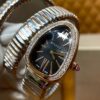 Bvlgari Serpenti Series 102099 SP35BSPGD.2T (Black, Rose Gold, Diamond-Studded, Ceramic Crown, Swiss Quartz Movement)