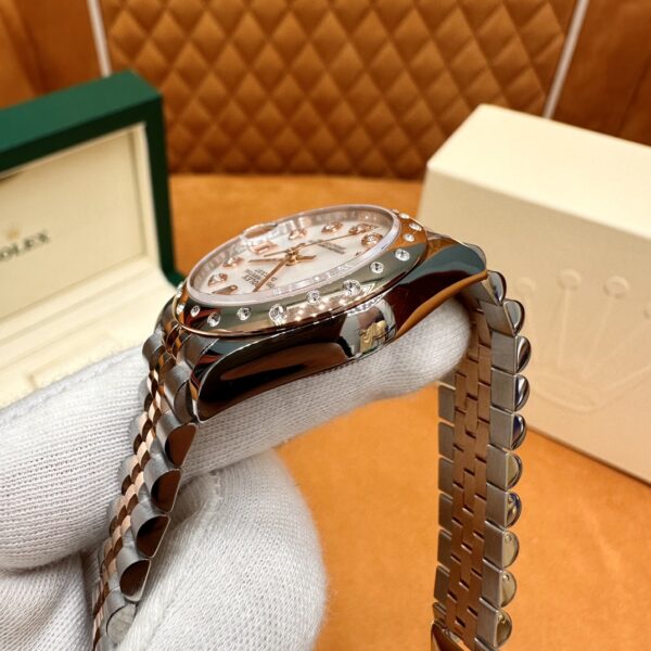 5 Rolex Datejust M278341RBR-0026 (White Mother-of-Pearl Dial, Diamond Bezel, 31mm)