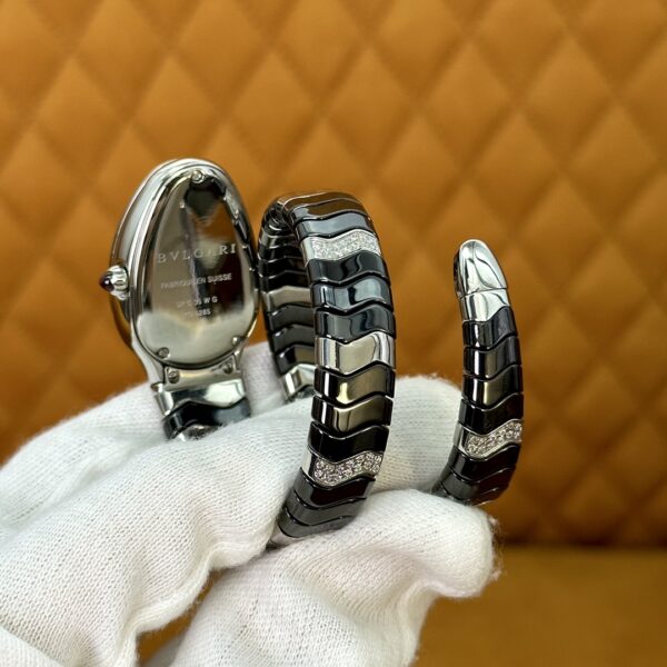 BVLGARI Serpenti 28HF00 (Black Dial, Steel & Ceramic)