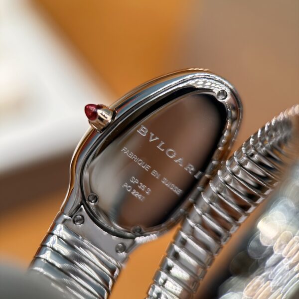 5 BVLGARI Serpenti 102123 SP35BSPG1T (Black Dial, Steel & Rose Gold)
