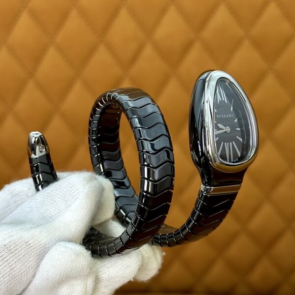 5 BVLGARI Serpenti 27HF00 (Black Dial, Steel & Ceramic)
