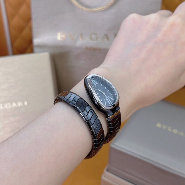 5 BVLGARI Serpenti 27HF00 (Black Dial, Steel & Ceramic)