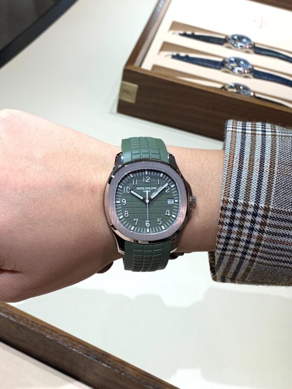6 Patek Philippe Aquanaut Ref. 5168G-010 (Green Dial, White Gold Case)