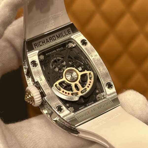 6 Richard Mille RM07-01 (Snowflake Diamond White Ceramic, Mother of Pearl Dial)