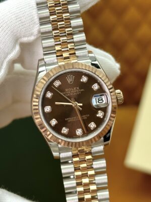 Rolex Datejust m278271-0028 (Chocolate Dial with Diamond Markers)