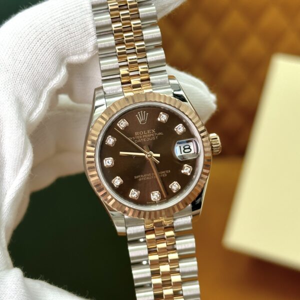 6 Rolex Datejust m278271-0028 (Chocolate Dial with Diamond Markers)