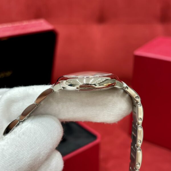 Cartier WSBB0046 (Stainless Steel, Pink Guilloché Dial, Blue Sapphire, Automatic Movement)