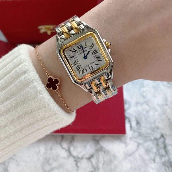 6 Cartier Leopard Series W2PN0007 (Medium Size, Steel & Rose Gold)