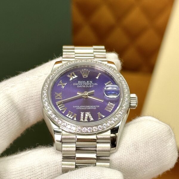 Rolex Datejust m278289rbr-0019 (Aubergine Dial, Diamond Bezel)