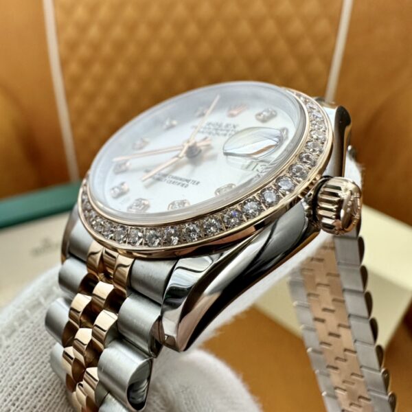 6 Rolex Datejust m278381rbr-0016 (Silver Dial, Diamond Markers)