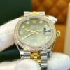Rolex Datejust m278383rbr-0030 (Diamond Set Olive Green Dial)