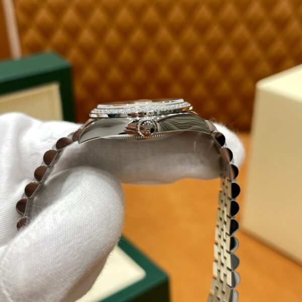 6 Rolex Datejust m278384rbr-0010 (Diamond-Set Dark Gray Dial)
