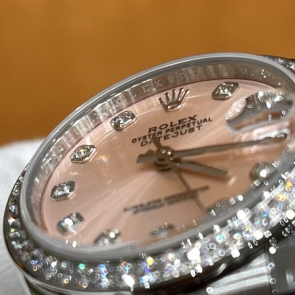 Rolex Datejust m278384rbr-0036 (Pink Dial with Diamond Markers)