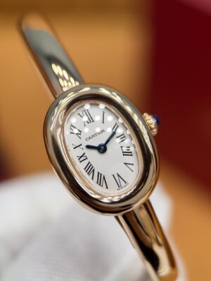 Cartier Bath Tub Series WGBA0020 (Yellow Gold, 18K Gold, Sapphire Inlay)