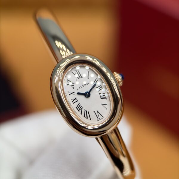 Cartier Bath Tub Series WGBA0020 (Yellow Gold, 18K Gold, Sapphire Inlay)