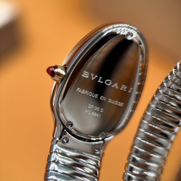 Bvlgari Serpenti 103149 (Silver Dial, Rose Gold & Diamond Accents, 35mm)