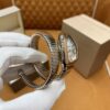 BVLGARI SERPENTI Series 103608 (35mm, White Lacquered Dial, 18K Gold Hour Markers, Rose Gold Bezel, Sapphire Crystal, Swiss Quartz Movement)