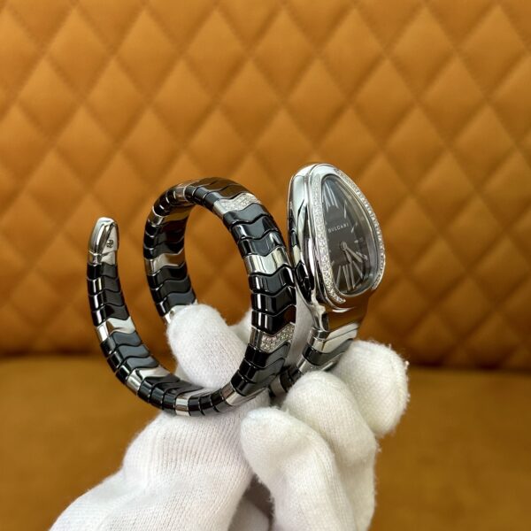 BVLGARI Serpenti 28HF00 (Black Dial, Steel & Ceramic)