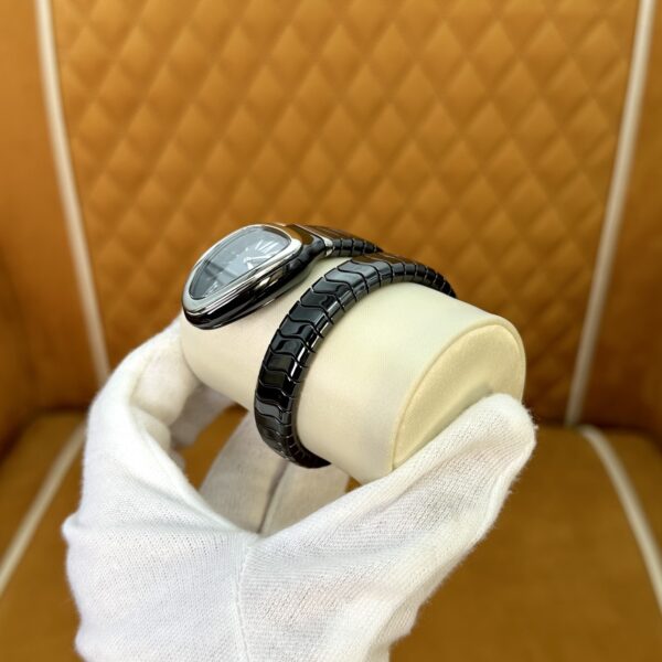6 BVLGARI Serpenti 27HF00 (Black Dial, Steel & Ceramic)