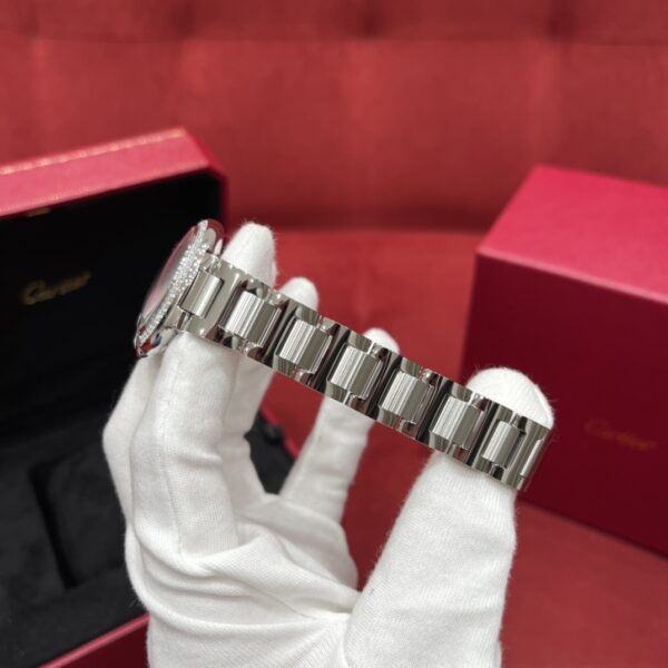 Ballon Bleu de Cartier W4BB0028 (Ice Blue Dial, Diamond Bezel, Stainless Steel)