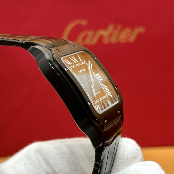 Cartier Santos Series Ref. WSSA0039 (Black Dial, Stainless Steel)