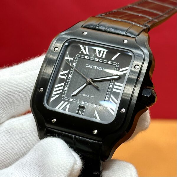 Cartier Santos Series Ref. WSSA0039 (Black Dial, Stainless Steel)