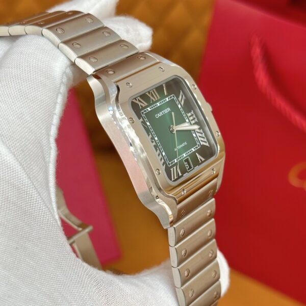 Cartier Santos Series Ref. WSSA0062 (Gradient Green Dial, Stainless Steel)