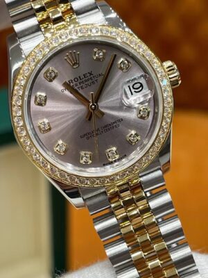 Rolex Datejust m278383rbr-0020 (Diamond Set Silver Dial)