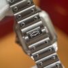 Cartier Santos Series WSSA0061 (Medium Size, Stainless Steel, Smoky Green Dial)