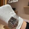 Cartier Santos Series WSSA0061 (Medium Size, Stainless Steel, Smoky Green Dial)