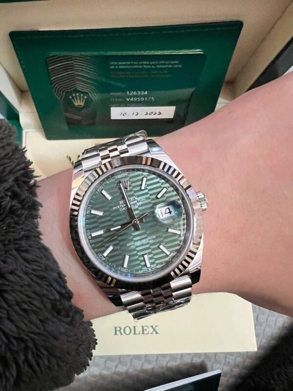 Rolex Datejust M126334-0030 (Green Wave Dial, 41mm)