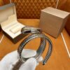 BVLGARI SERPENTI Series 103648 (Two-Tone, Stainless Steel & 18K Gold, Diamond Bezel, White Lacquered Dial, Pink Spinel Crown, Swiss Quartz Movement)