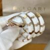 BVLGARI Serpenti 33HF00 (White Dial, Rose Gold & Ceramic)