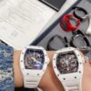 Richard Mille RM 055 White Ceramic (White, High-Strength Ceramic & Titanium)