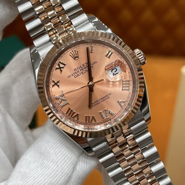 Rolex Datejust m126231-0027 (Rose Gold Dial)
