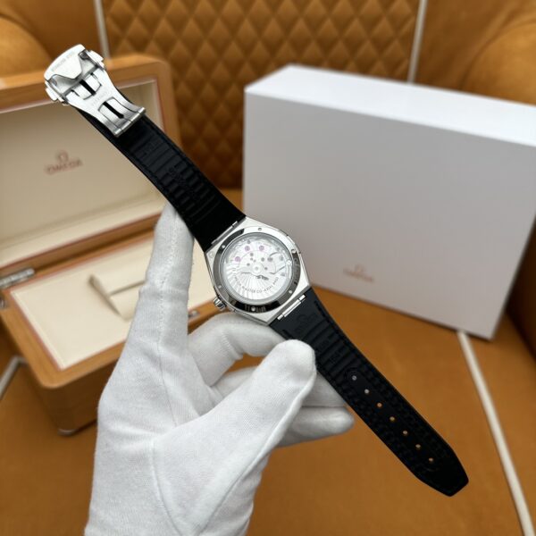 Omega Constellation 131.33.41.21.06.001 (Gray Silk Dial, Stainless Steel, Black Ceramic, Hybrid Strap)