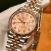 Rolex Datejust Series (Rose Gold Dial with Diamond Markers)